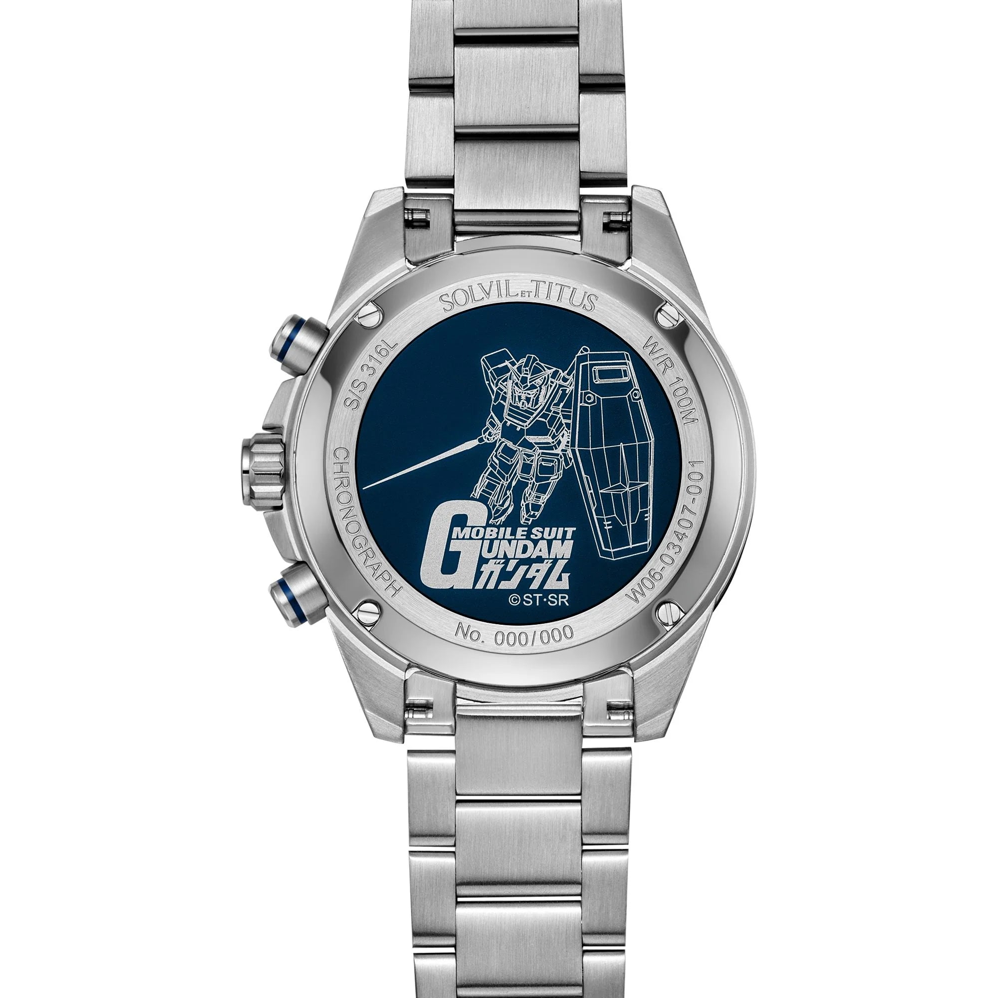 Solvil et Titus x Mobile Suit Gundam 'RX-78-2 Gundam' Limited Edition Saber Chronograph Men Watch W06-03407-001