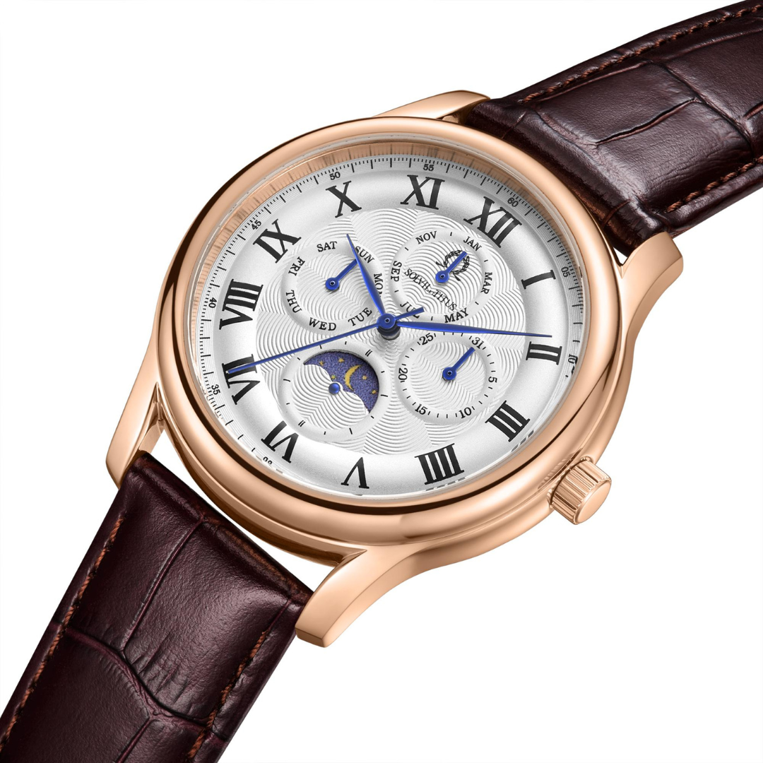 Classicist Multi-Function Day/Night Quartz Leather Men Watch W06-03322-003
