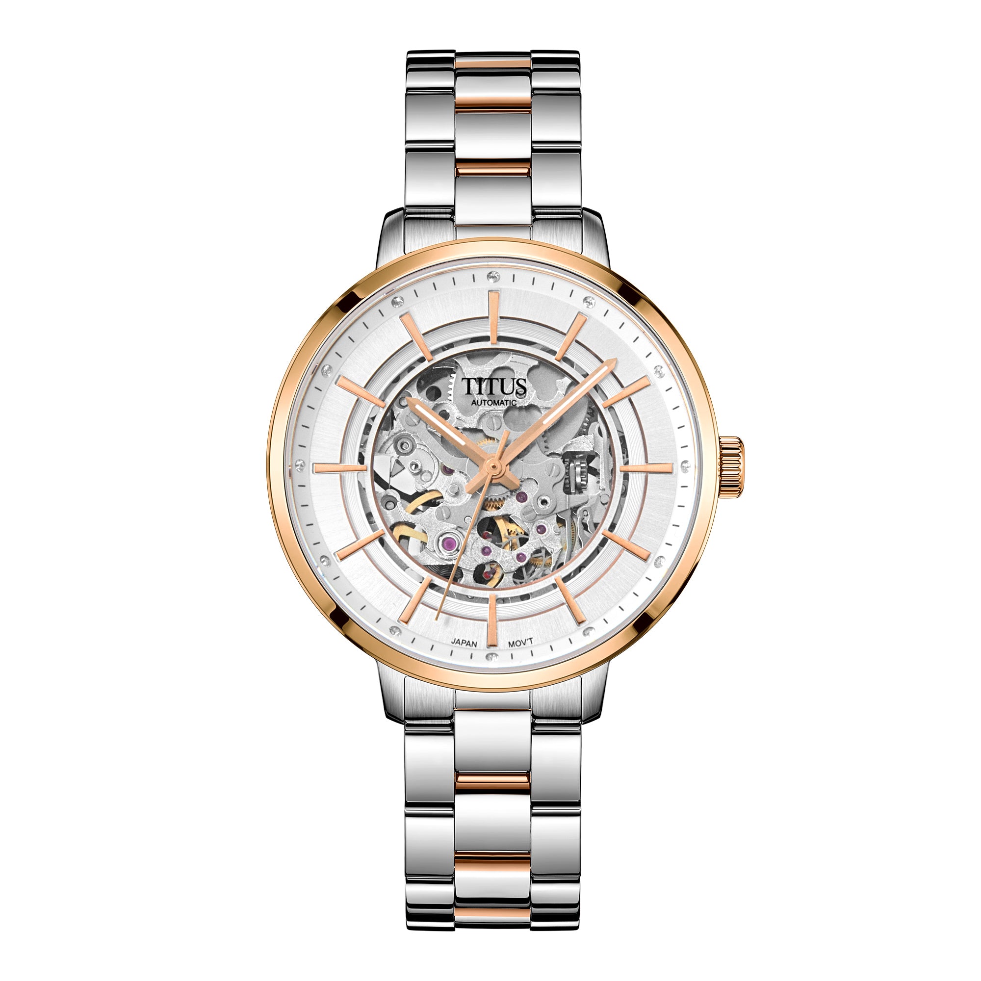 Enlight 3 Hands Mechanical Stainless Steel Women Watch W06-03306-002