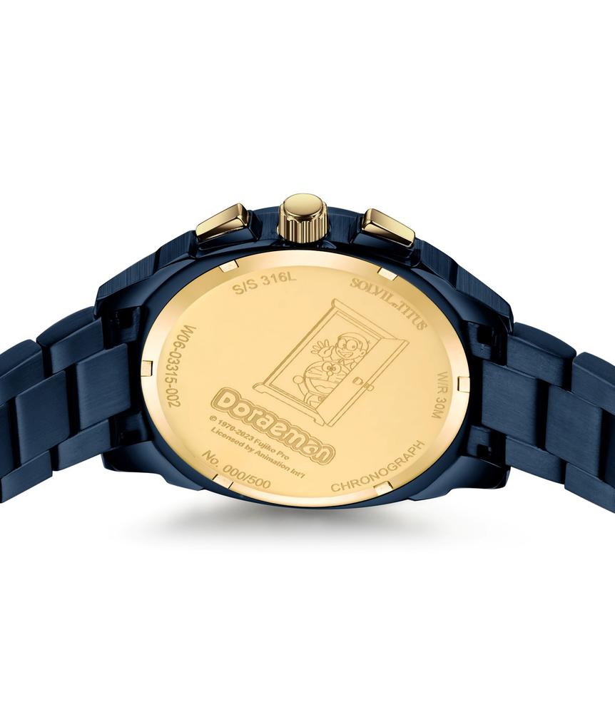 Solvil et Titus x Doraemon Limited Edition Chronograph Quartz Stainless Steel Men Watch W06-03315-002