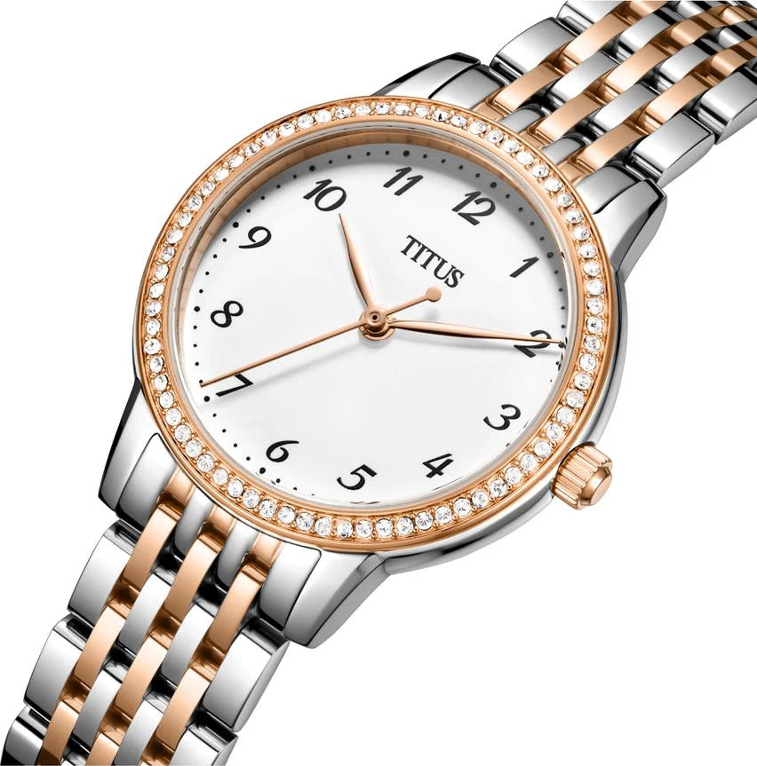 Fair Lady 3 Hands Quartz Stainless Steel Women Watch W06-03374-002