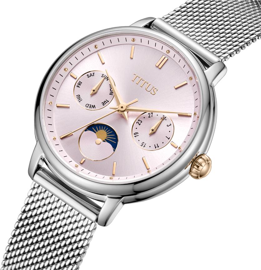 Fashionista Multi-Function Day & Night Quartz Stainless Steel Women Watch W06-03404-003