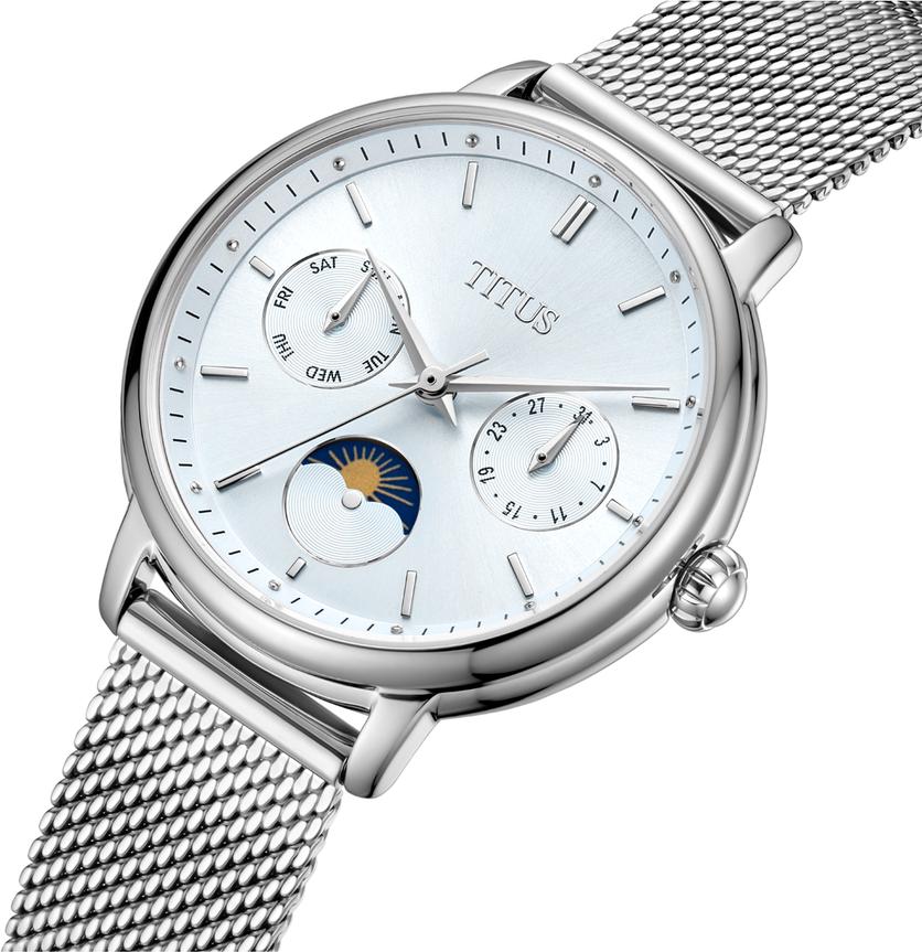 Fashionista Multi-Function Day & Night Quartz Stainless Steel Women Watch W06-03404-004