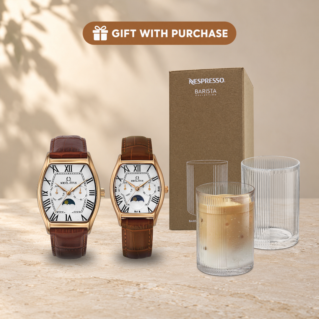 Barista Couple Watch Set with GWP