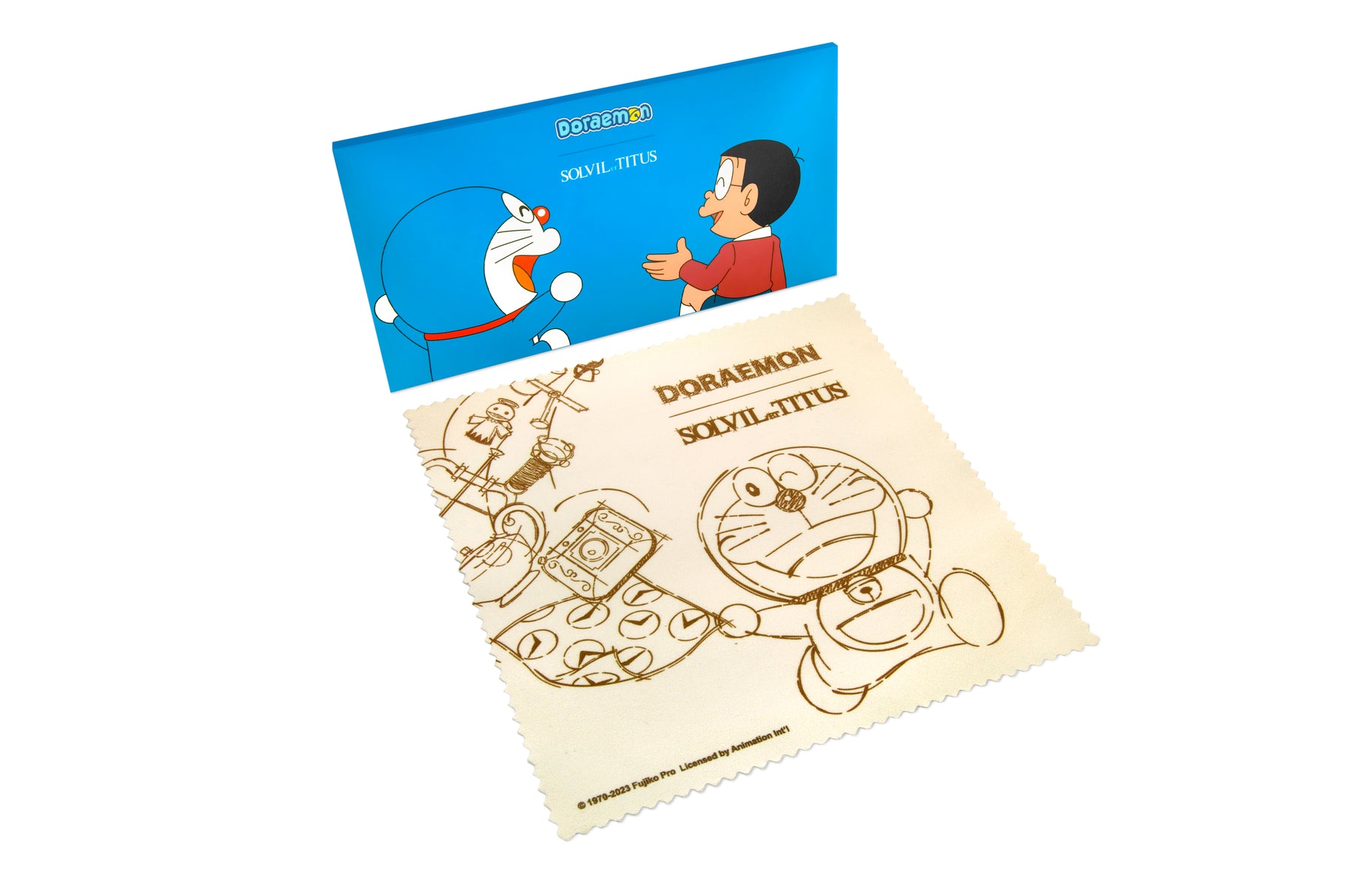 Solvil et Titus x Doraemon Limited Edition Doraemon 2 Hands Quartz Leather Women Watch W06-03312-002