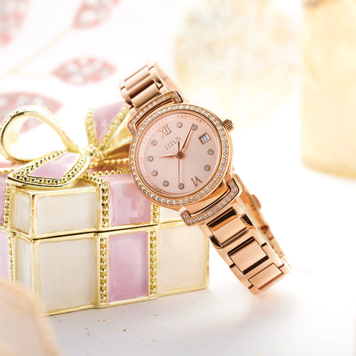 Fair Lady 3 Hands Quartz Stainless Steel Women Watch W06-03215-004
