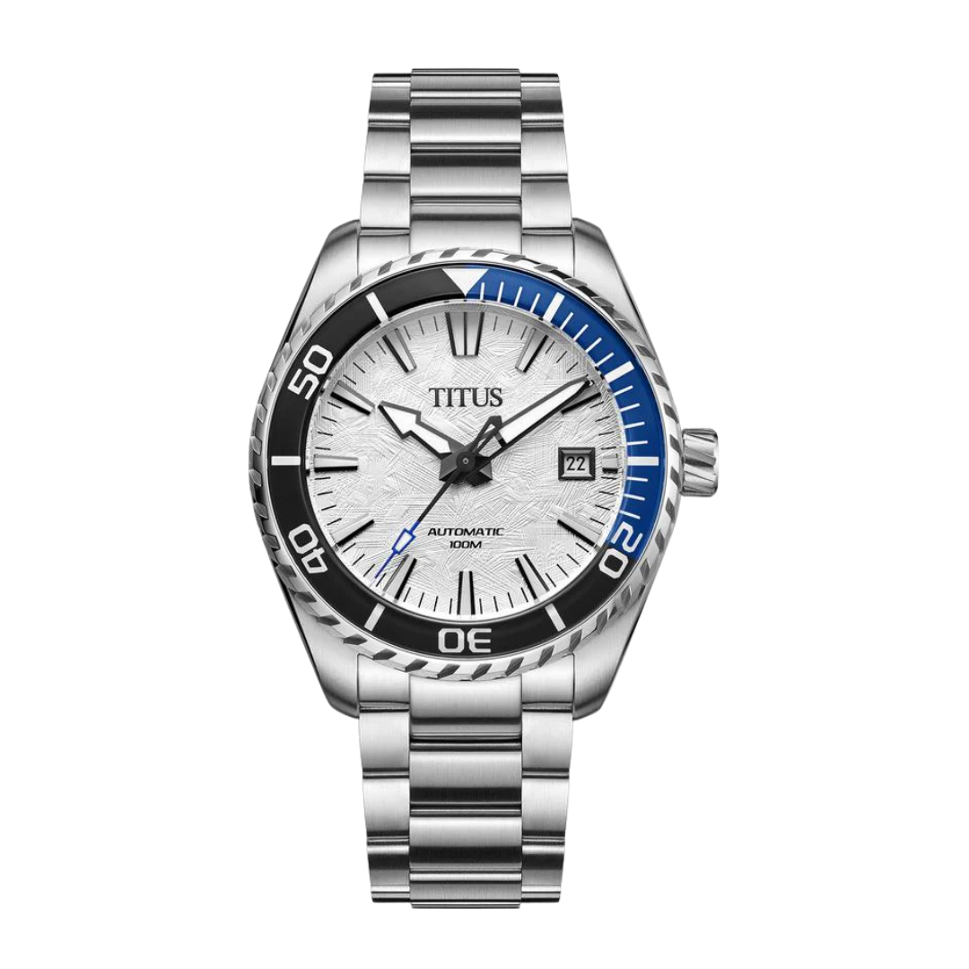 Saber 3 Hands Date Automatic Stainless Steel Watch W06-03423-001