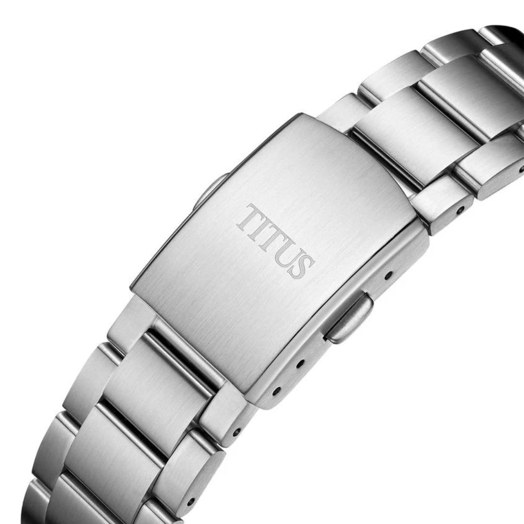 Saber 3 Hands Date Automatic Stainless Steel Watch W06-03423-001