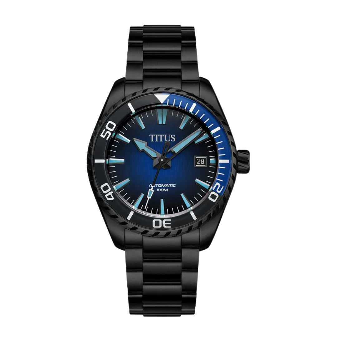 Saber 3 Hands Date Automatic Stainless Steel Watch W06-03423-004