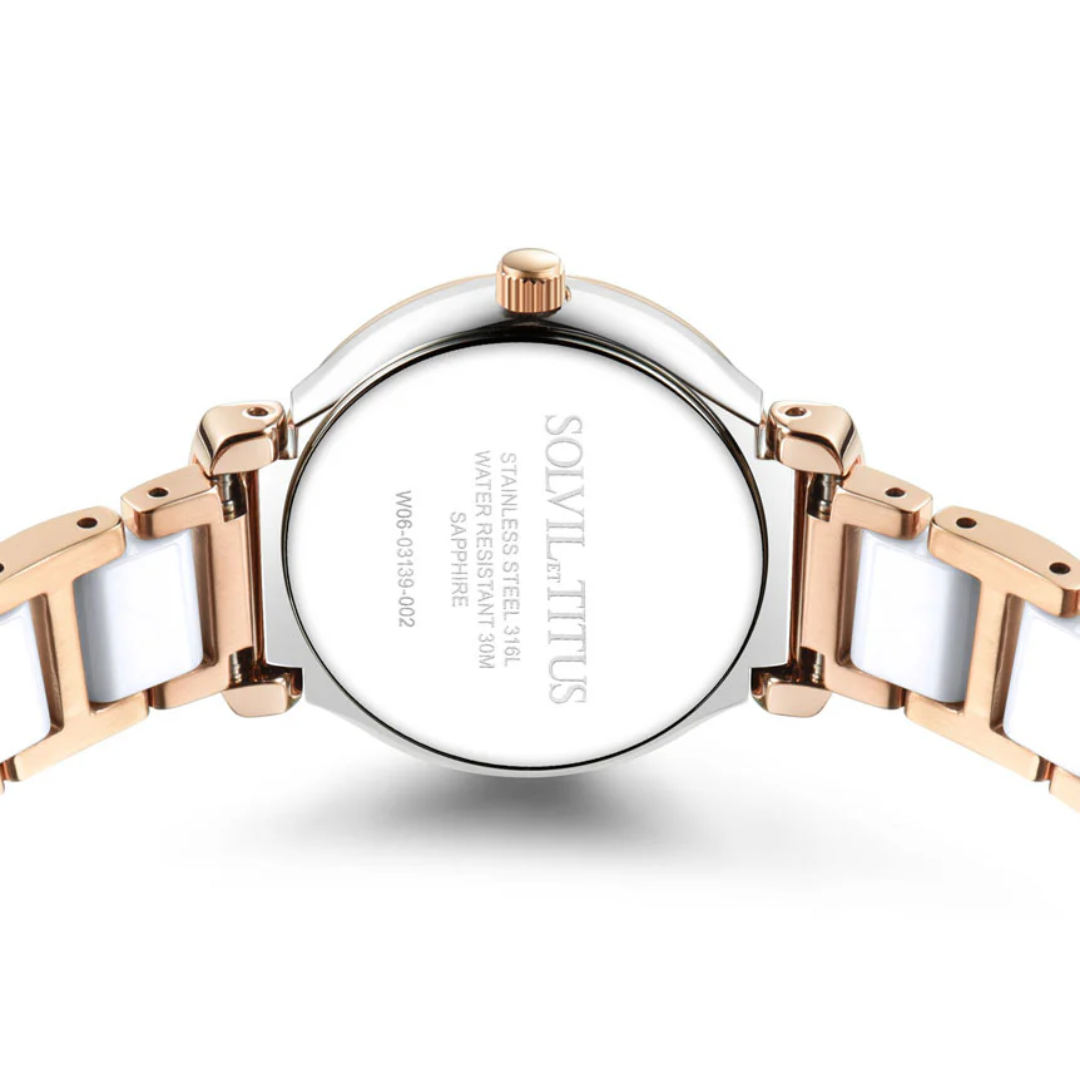 Fair Lady 3 Hands Date Quartz Stainless Steel Women Watch W06-03139-002