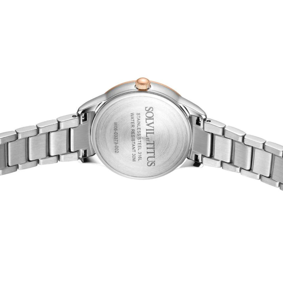 Fair Lady 3 Hands Date Quartz Stainless Steel Women Watch W06-03373-002