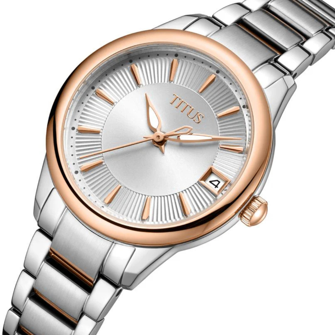 Fair Lady 3 Hands Date Quartz Stainless Steel Women Watch W06-03373-002