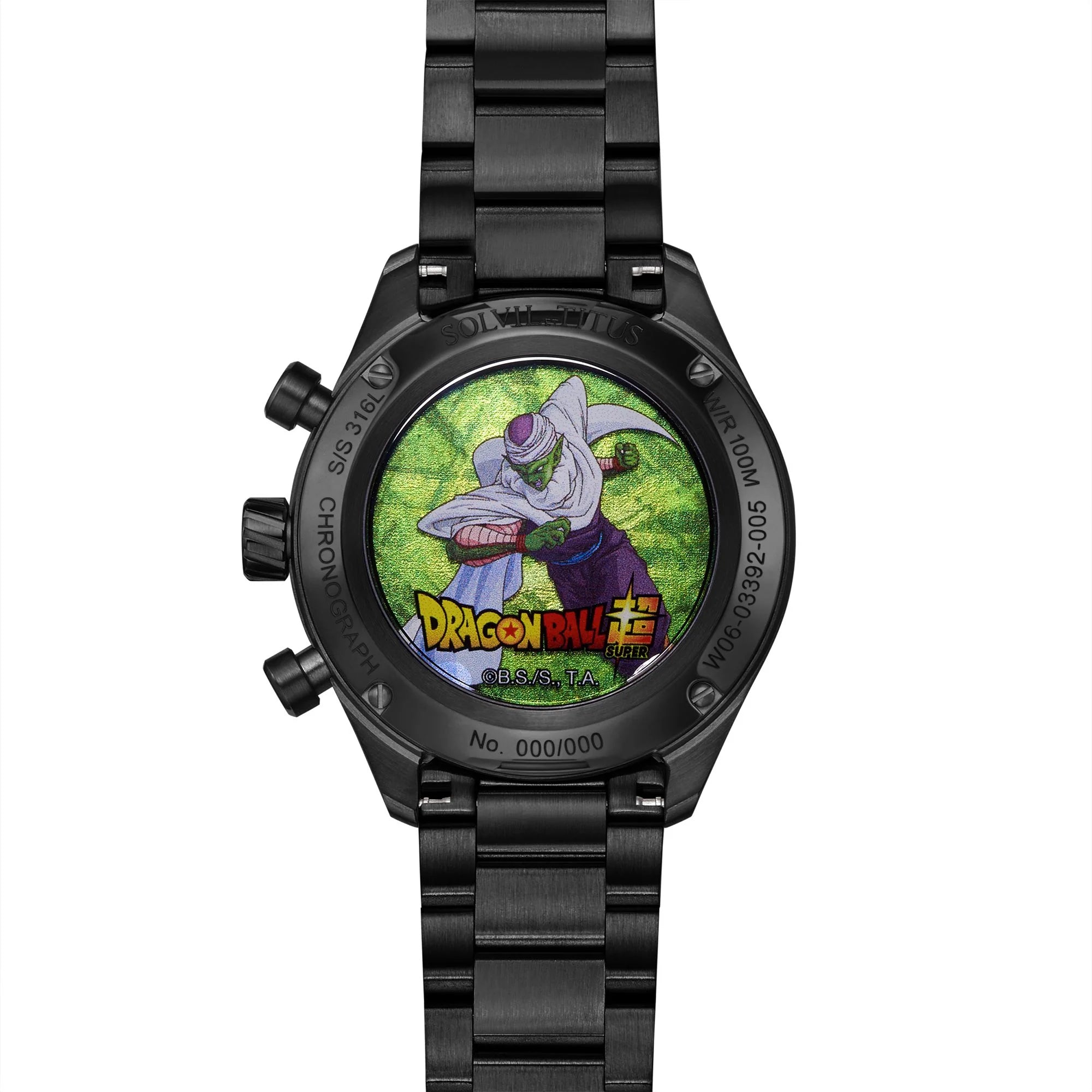 Solvil et Titus x Dragon Ball Super Limited Edition Saber "Piccolo" Chronograph Quartz Stainless Steel Watch W06-03392-005