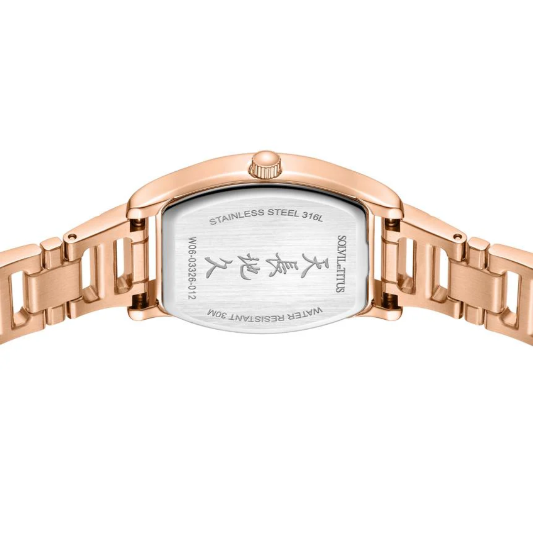 Barista 3 Hands Date Quartz Stainless Steel Women Watch W06-03326-012