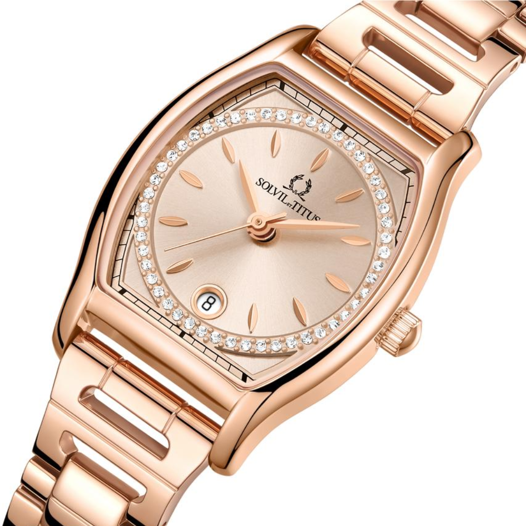Barista 3 Hands Date Quartz Stainless Steel Women Watch W06-03326-012