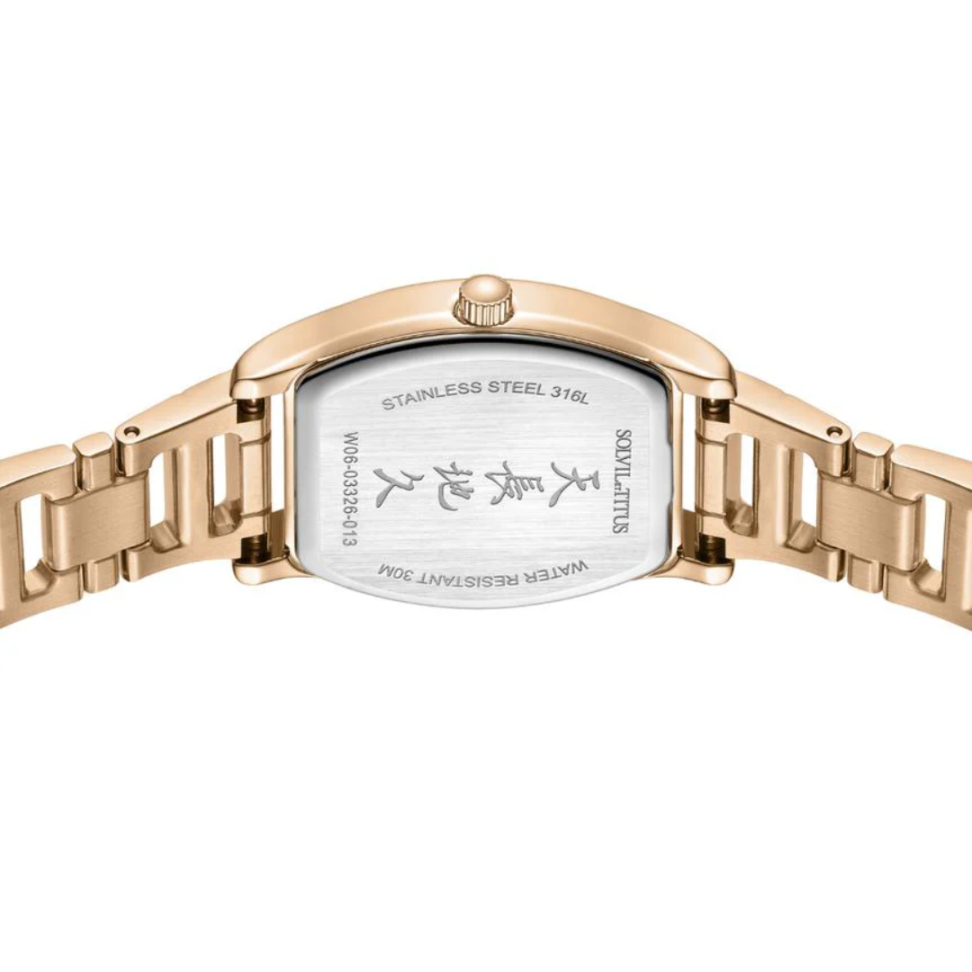 Barista 3 Hands Date Quartz Stainless Steel Women Watch W06-03326-013