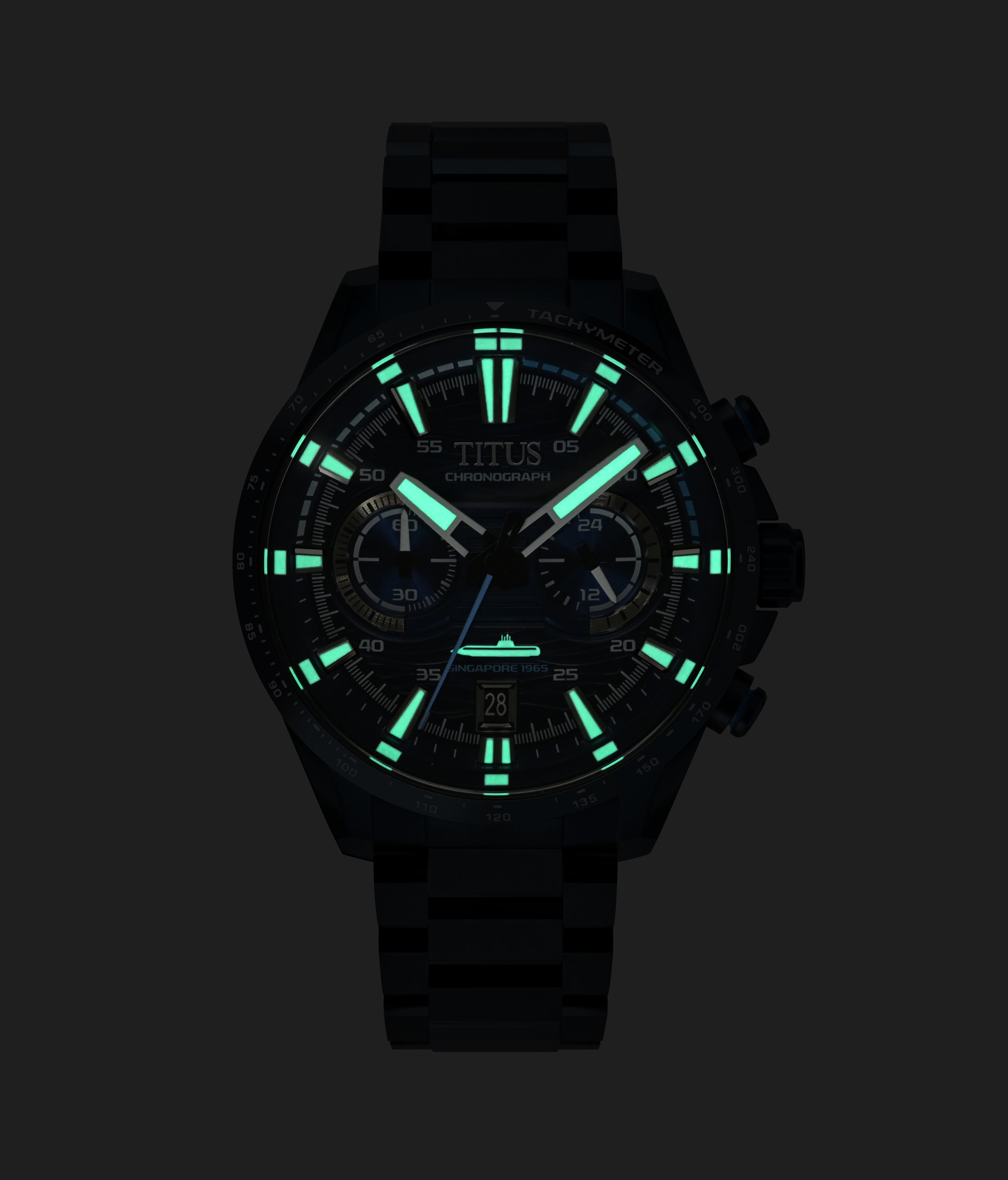 Saber “Invincible Tide” Singapore Limited Edition Chronograph Men Watch W06-03396-001 Serial No. 1-200