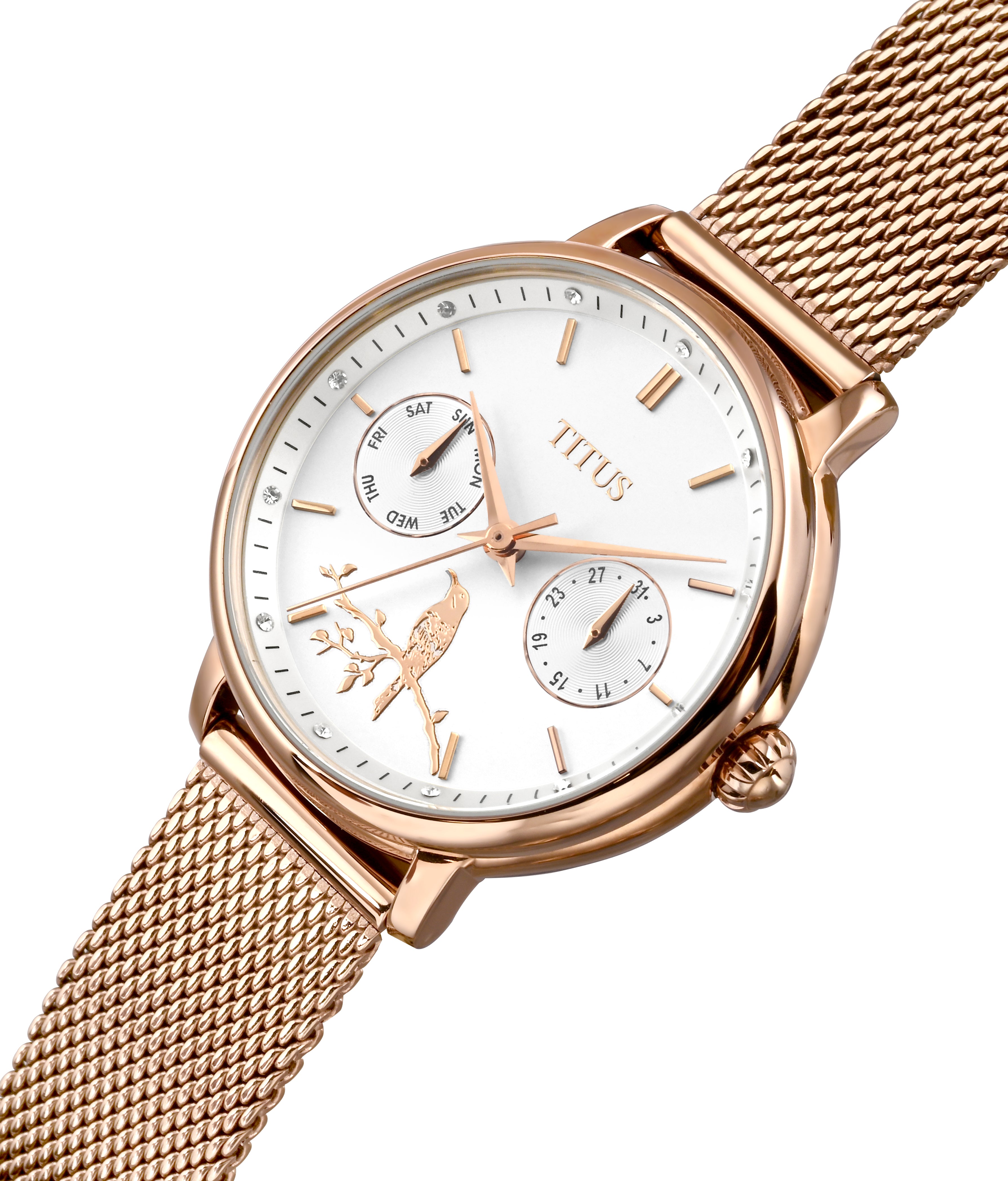 Fashionista “Crimson Sunbird” Singapore Limited Edition Multi-Function Women Watch W06-03397-001