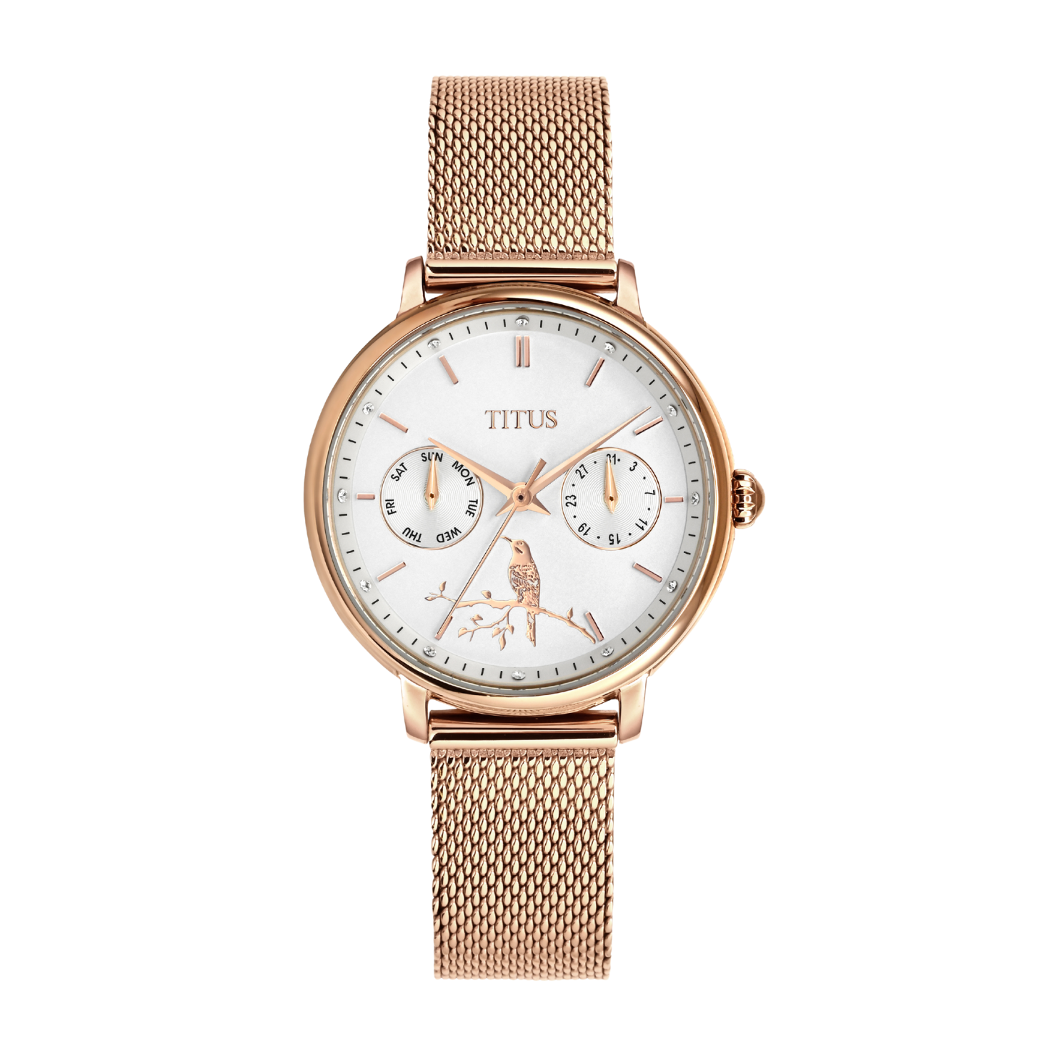 Fashionista “Crimson Sunbird” Singapore Limited Edition Multi-Function Women Watch W06-03397-001