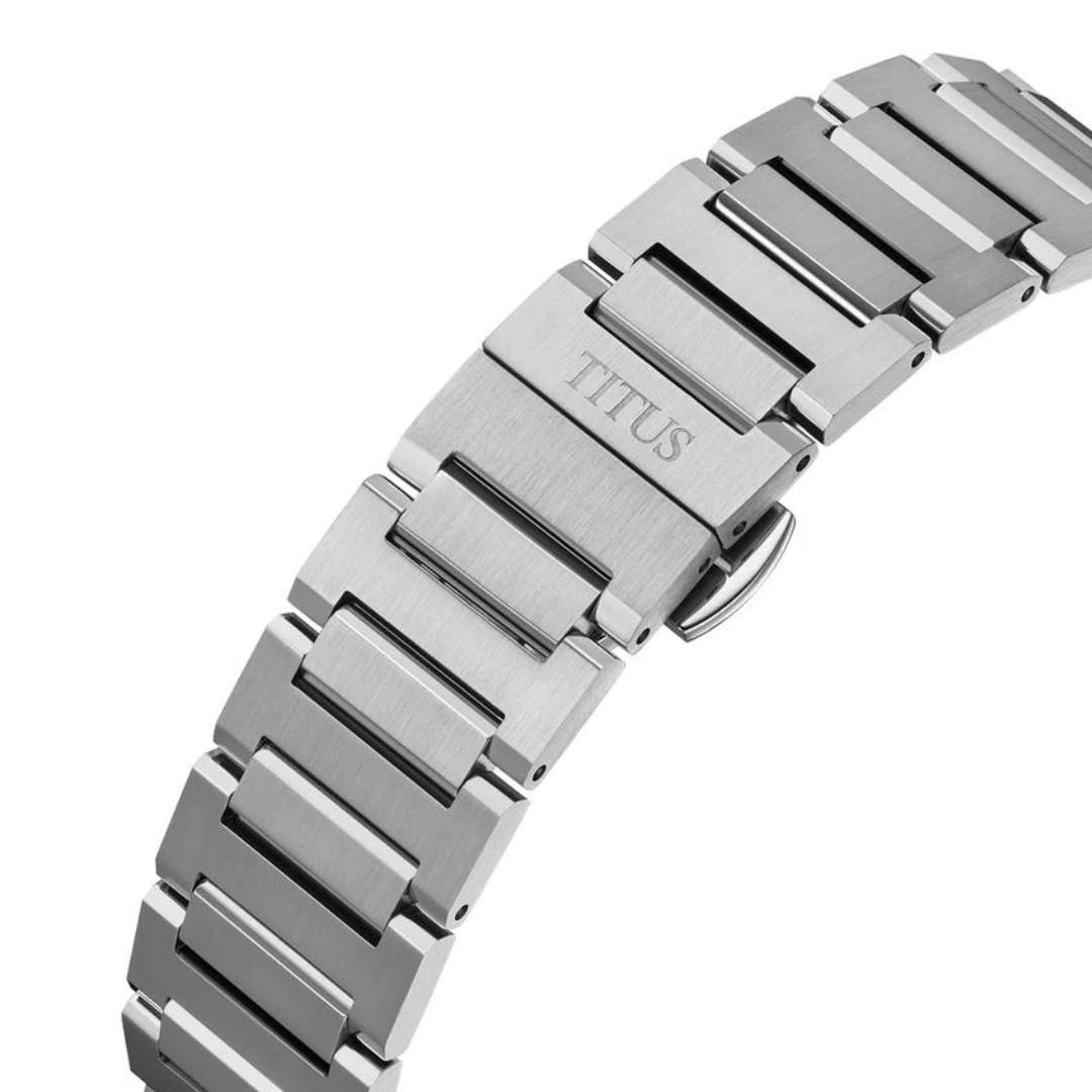 Vinyl 3 Hands Mechanical Stainless Steel Men Watch W06-03402-008