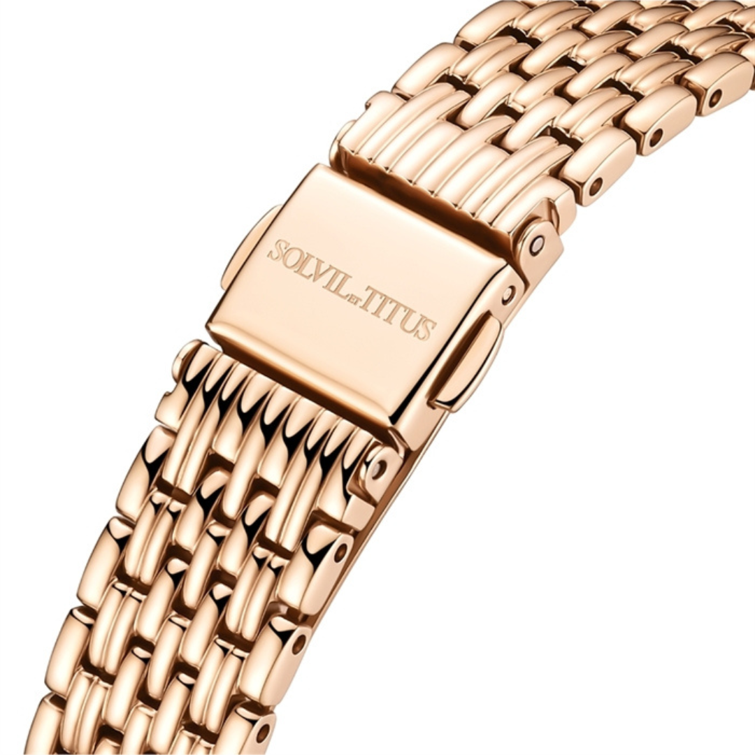 Fair Lady 3 Hands Date Quartz Stainless Steel Women Watch W06-03025-008