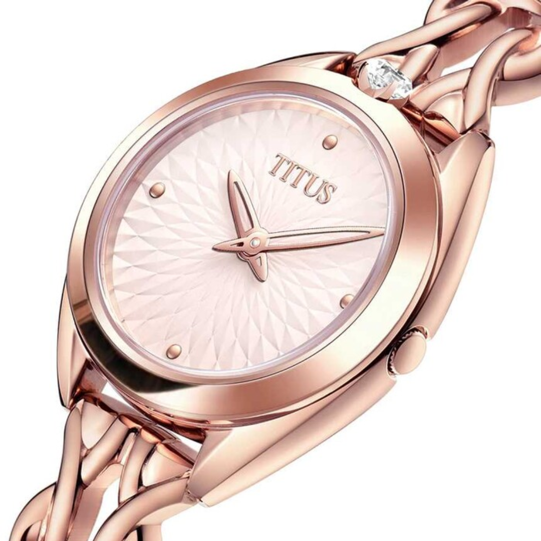 Ring & Knot 2 Hands Quartz Stainless Steel Women Watch W06-03133-002