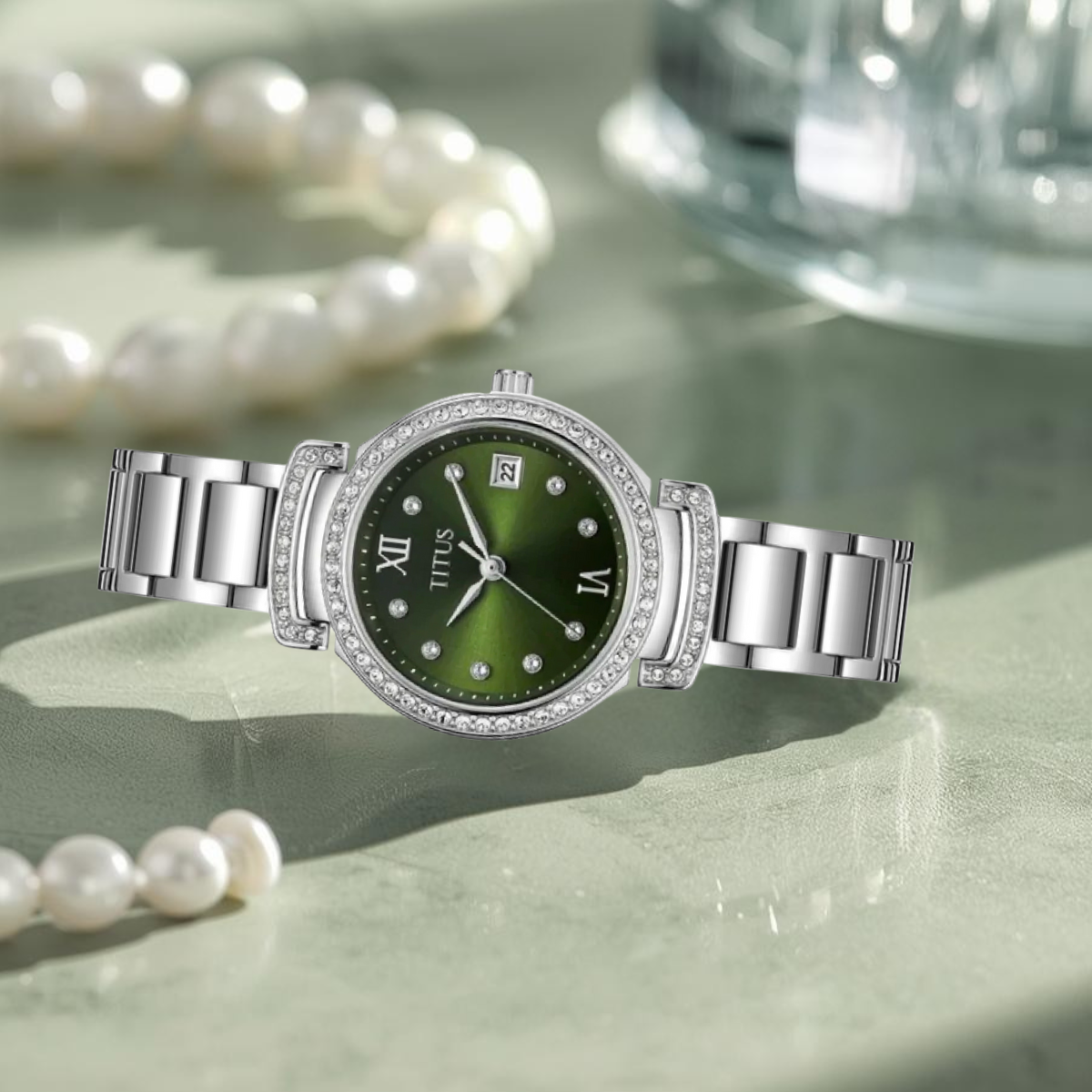 Fair Lady 3 Hands Date Quartz Stainless Steel Women Watch W06-03139-007