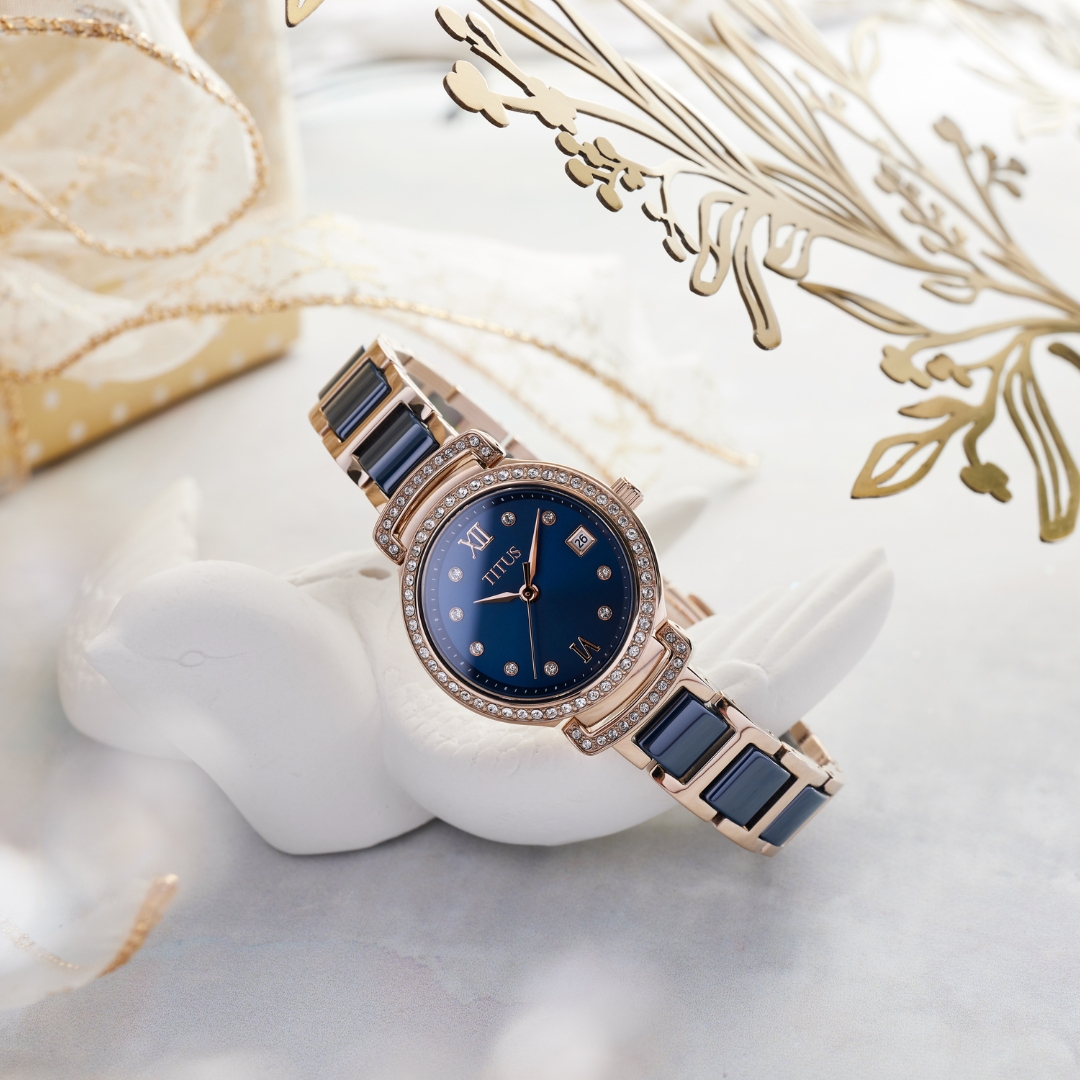 Fair Lady 3 Hands Date Quartz Stainless Steel With Ceramic Women Watch W06-03139-009