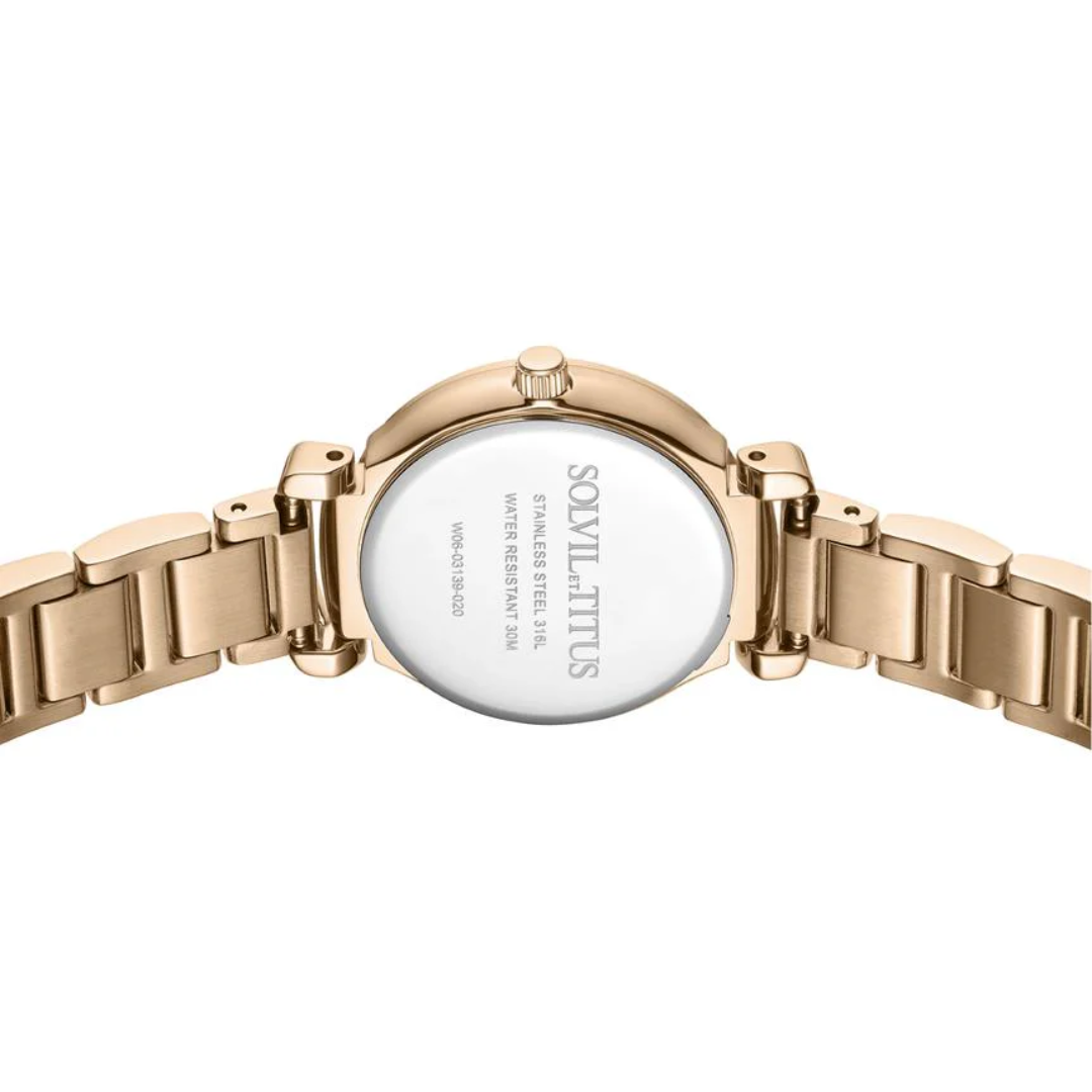 Fair Lady 3 Hands Date Quartz Stainless Steel Women Watch W06-03139-020