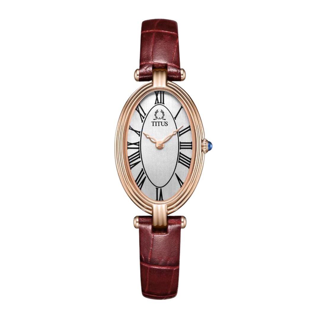 Once 2 Hands Quartz Leather Women Watch W06-03207-019