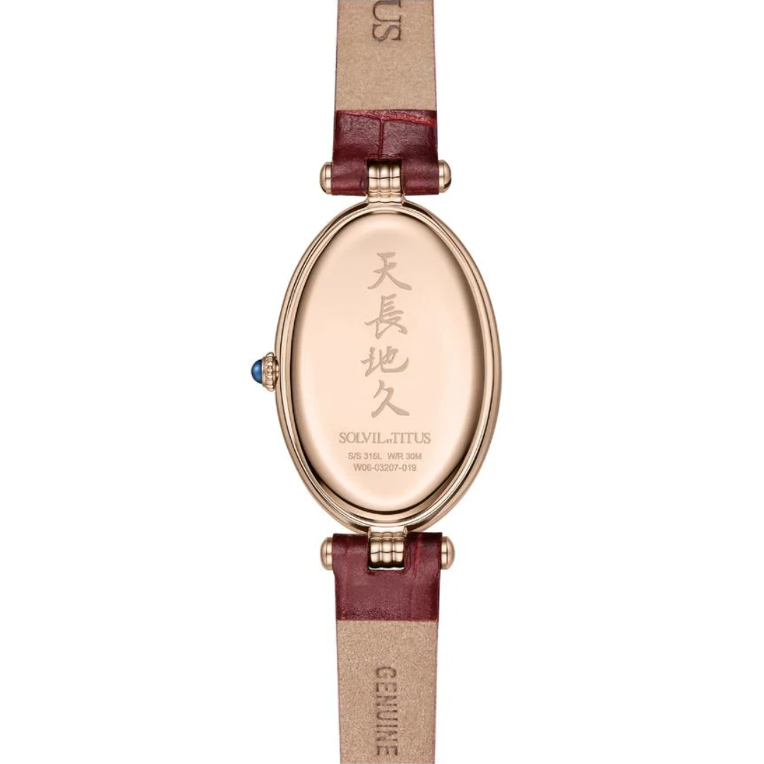 Once 2 Hands Quartz Leather Women Watch W06-03207-019