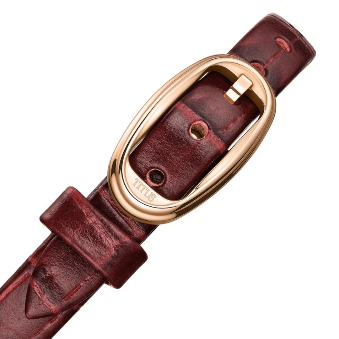 Once 2 Hands Quartz Leather Women Watch W06-03207-019