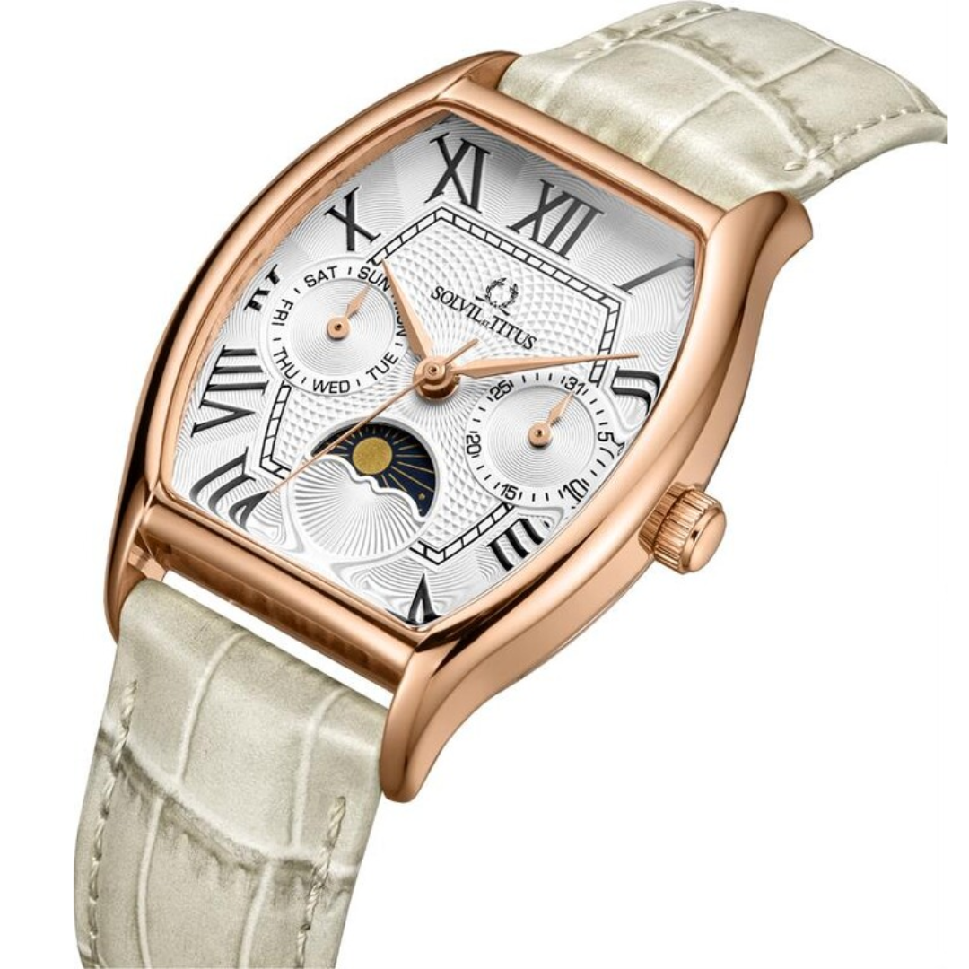 Barista Multi-Function Day/Night Quartz Leather Women Watch W06-03220-009
