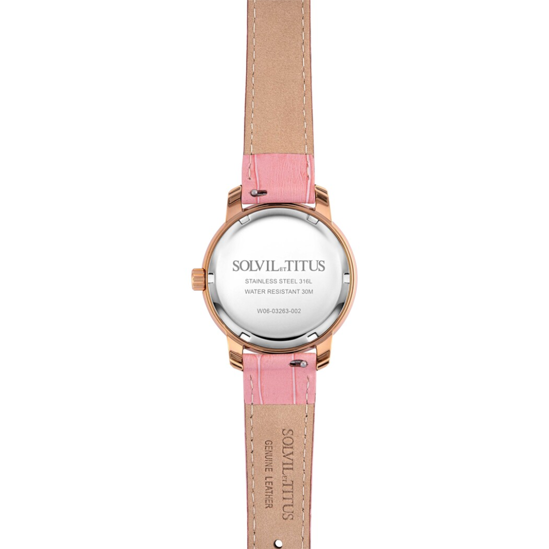 Devot Multi-Function with Day Night Indicator Quartz Leather Women Watch W06-03263-002