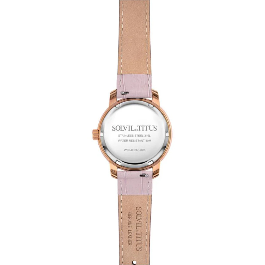 Devot Multi-Function with Day Night Indicator Quartz Leather Women Watch W06-03263-006