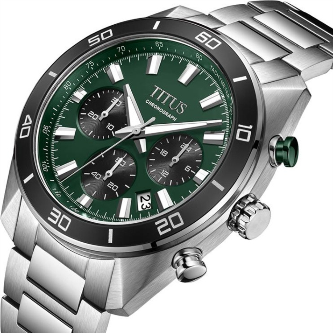 Modernist Chronograph Quartz Stainless Steel Men Watch W06-03265-004