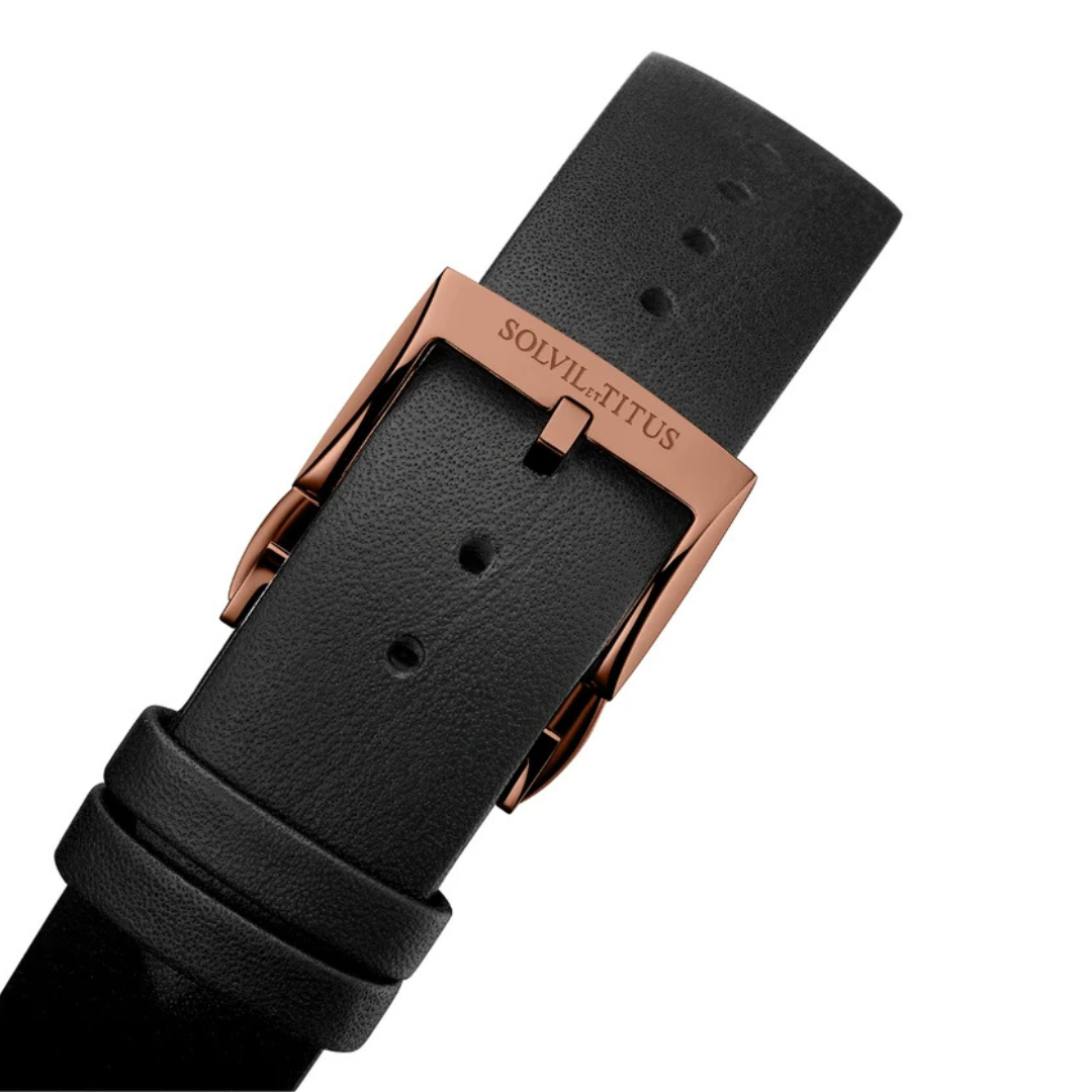 Enlight 3 Hands Mechanical Leather Men Watch W06-03277-011