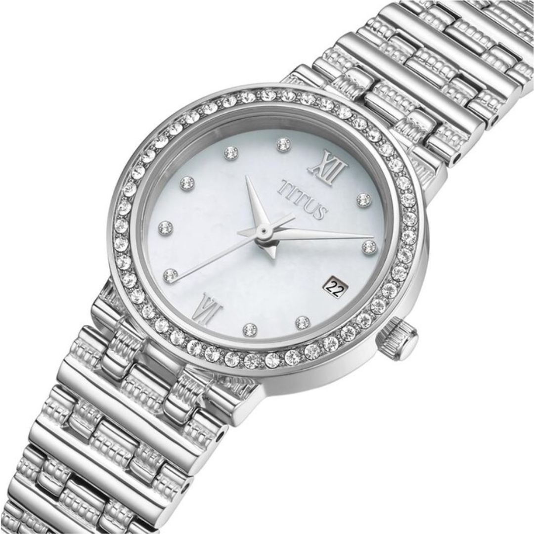 Fair Lady 3 Hands Date Quartz Stainless Steel Women Watch W06-03320-001