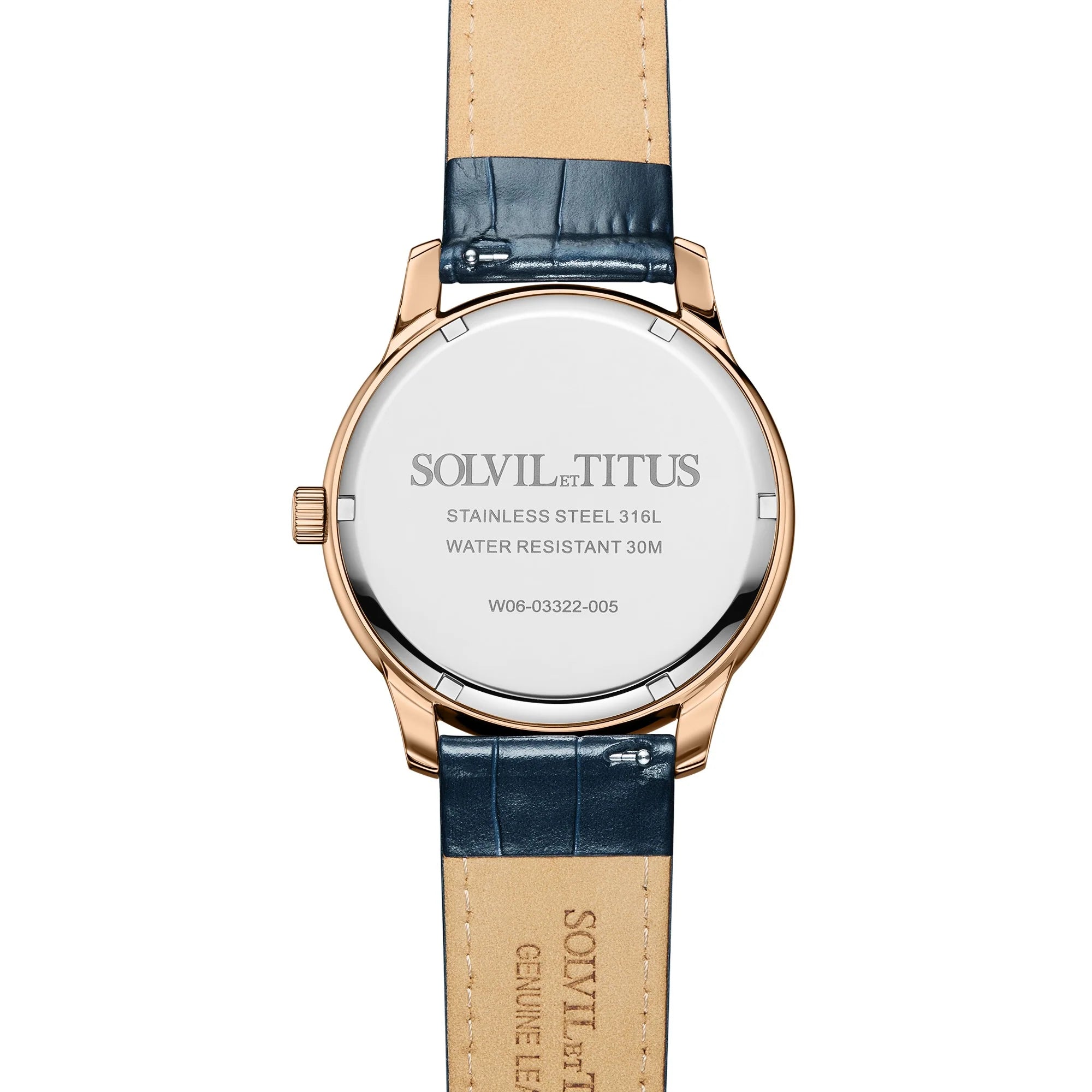 Classicist Multi-Function Day/Night Quartz Leather Men Watch W06-03322-005