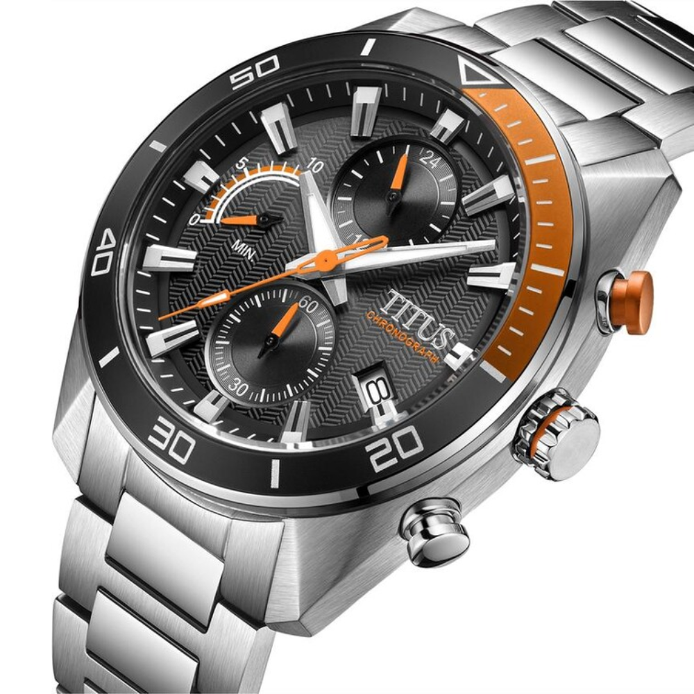 Modernist Chronograph Quartz Stainless Steel Men Watch W06-03331-003