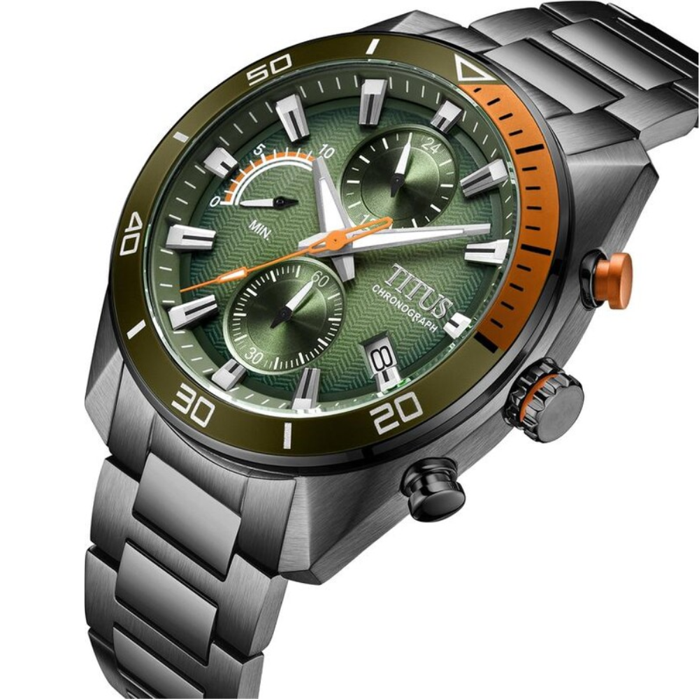 Modernist Chronograph Quartz Stainless Steel Men Watch W06-03331-005