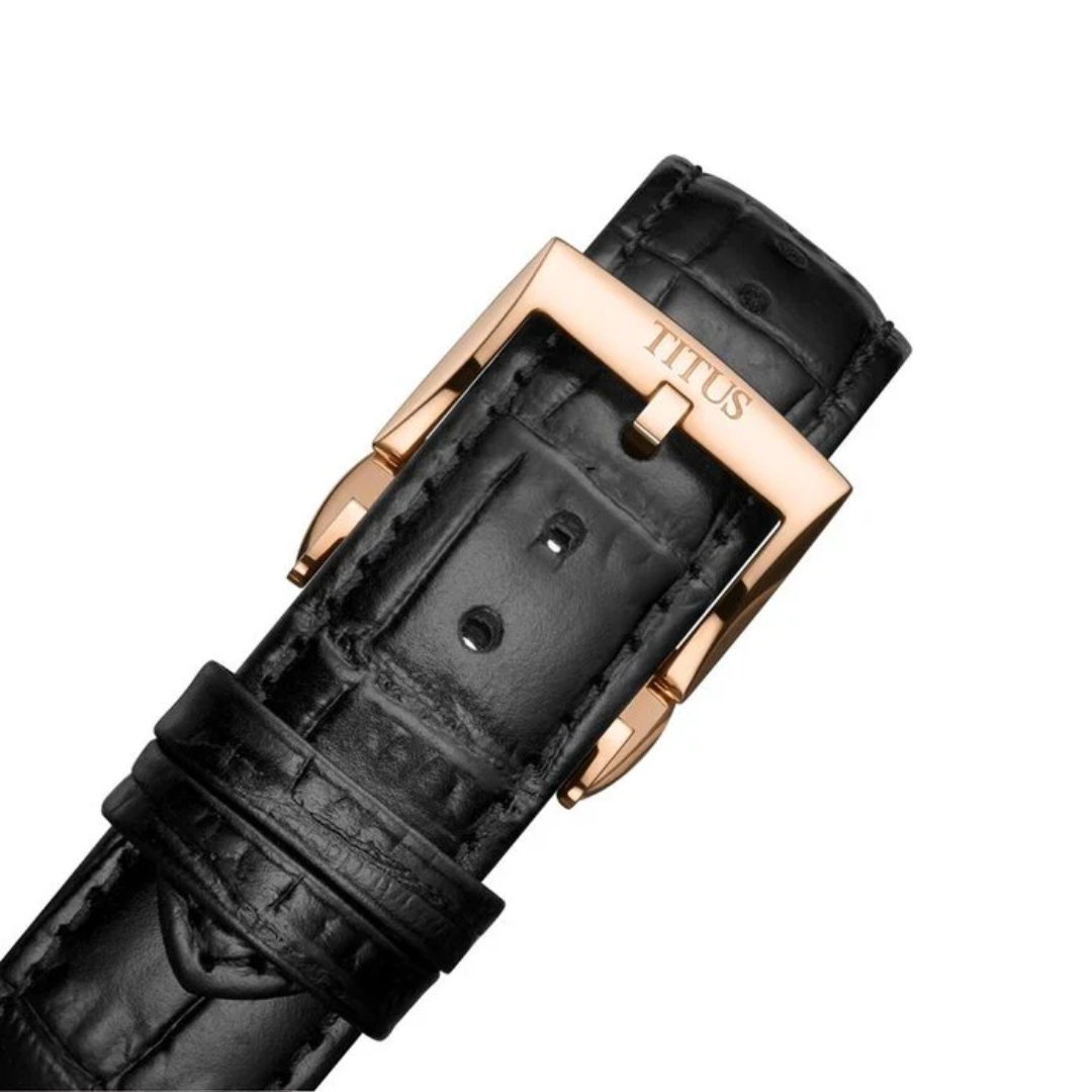 Classic 3 Hands Multi Function Automatic Leather Men Watch W06-03332-005