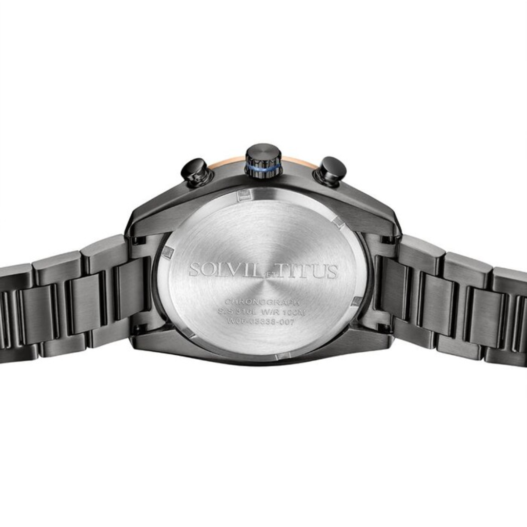 Modernist Chronograph Quartz Stainless Steel Men Watch W06-03338-007