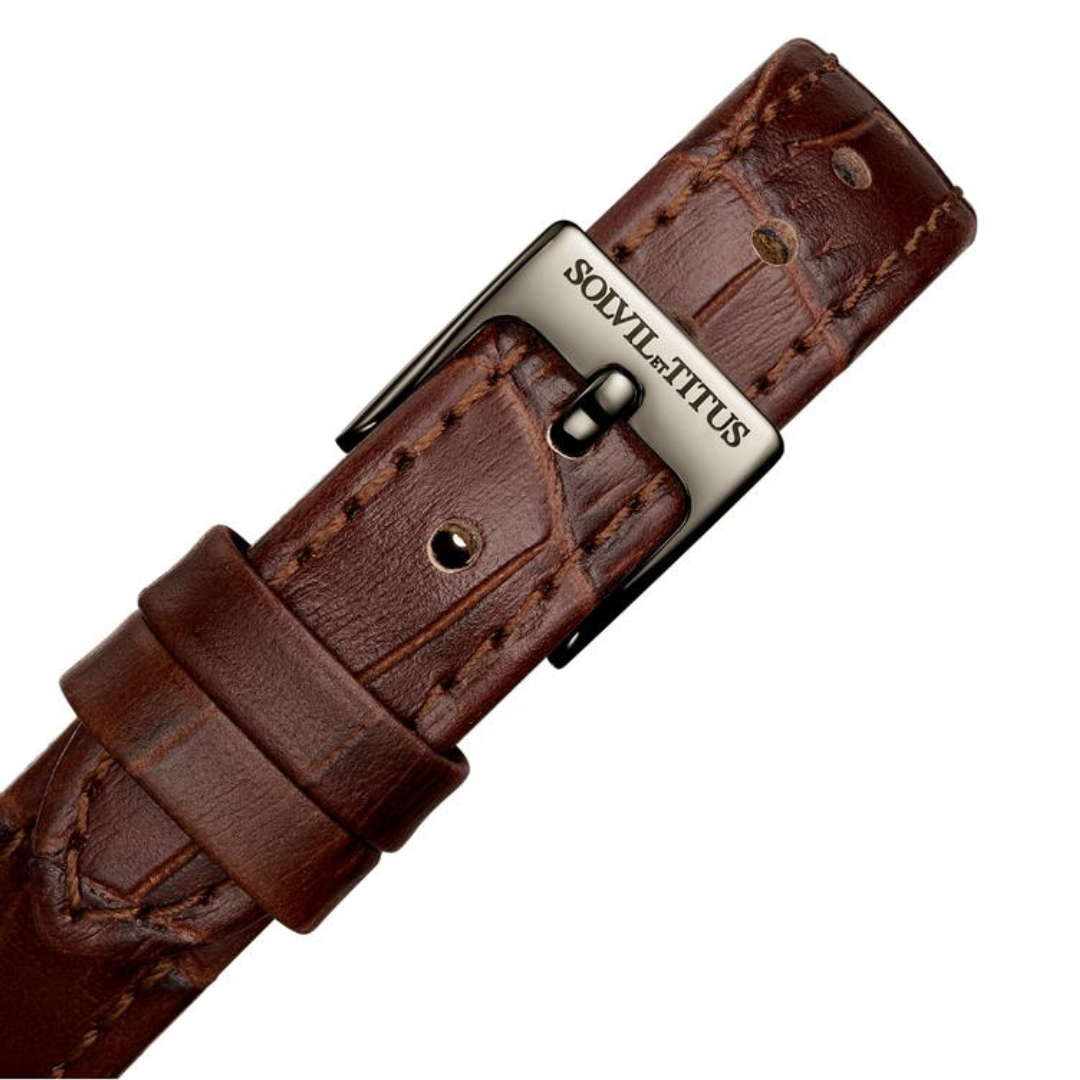 The Letter 3 Hands Quartz Leather Women Watch W06-03345-001