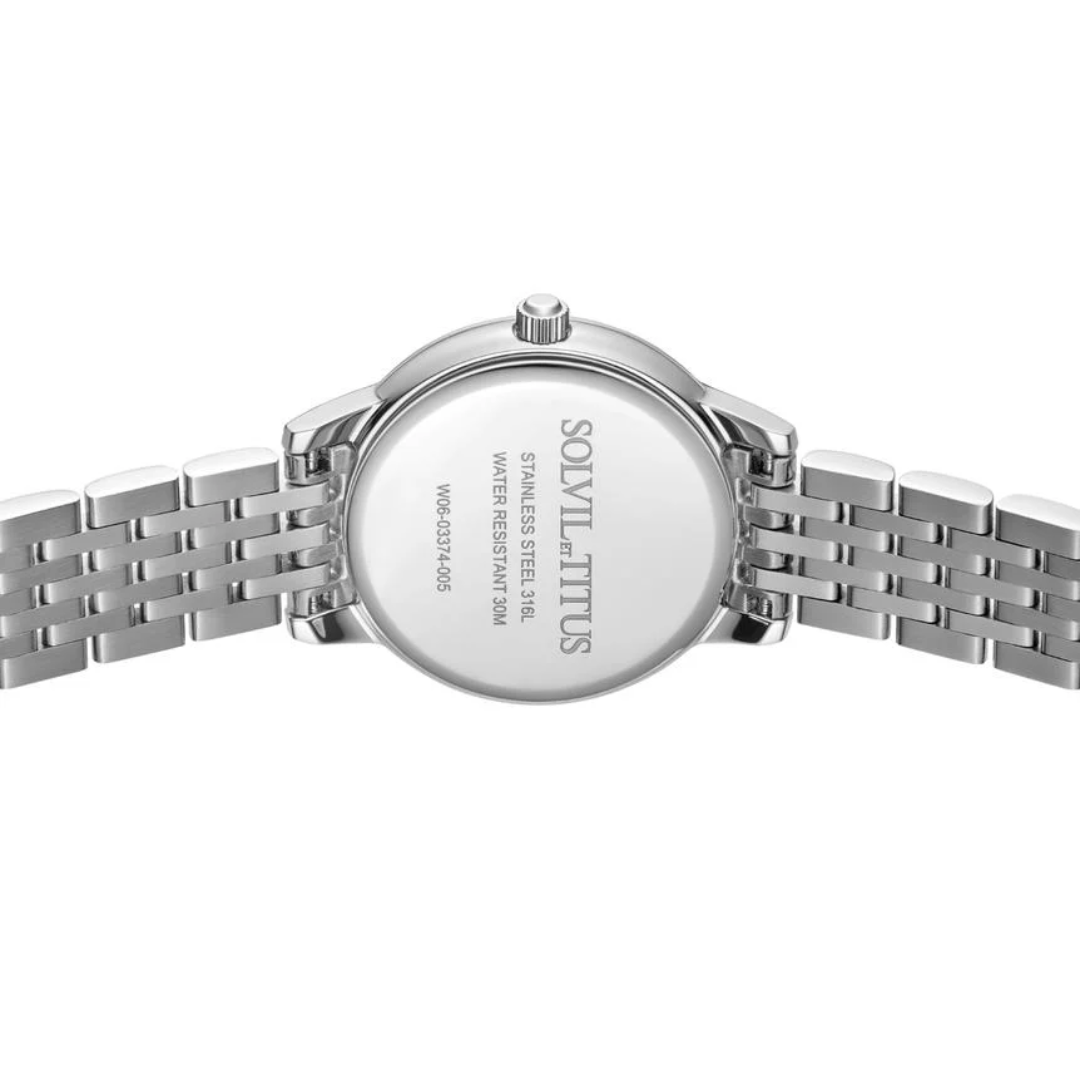 Fair Lady 3 Hands Quartz Stainless Steel Women Watch W06-03374-005