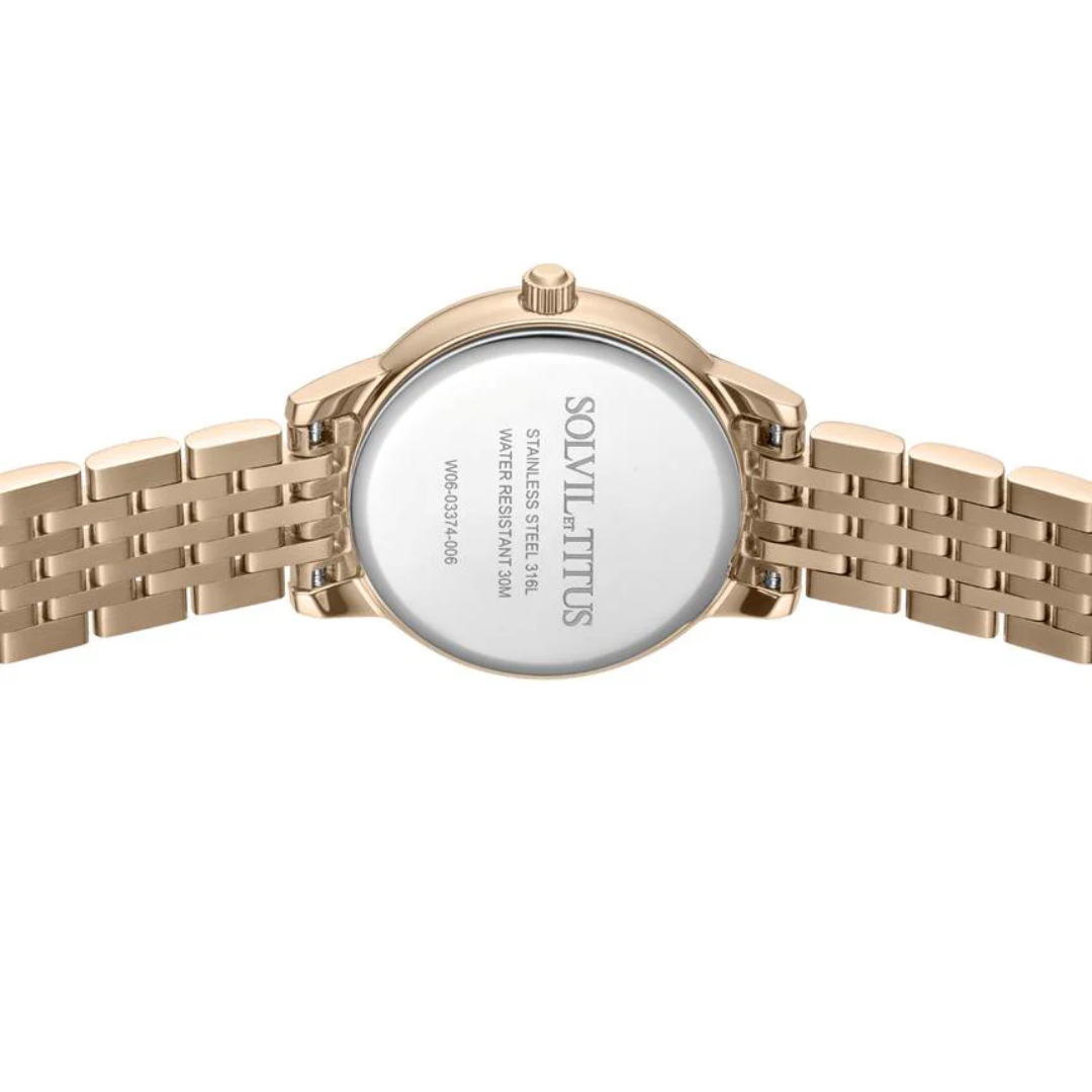 Fair Lady 3 Hands Quartz Stainless Steel Women Watch W06-03374-006