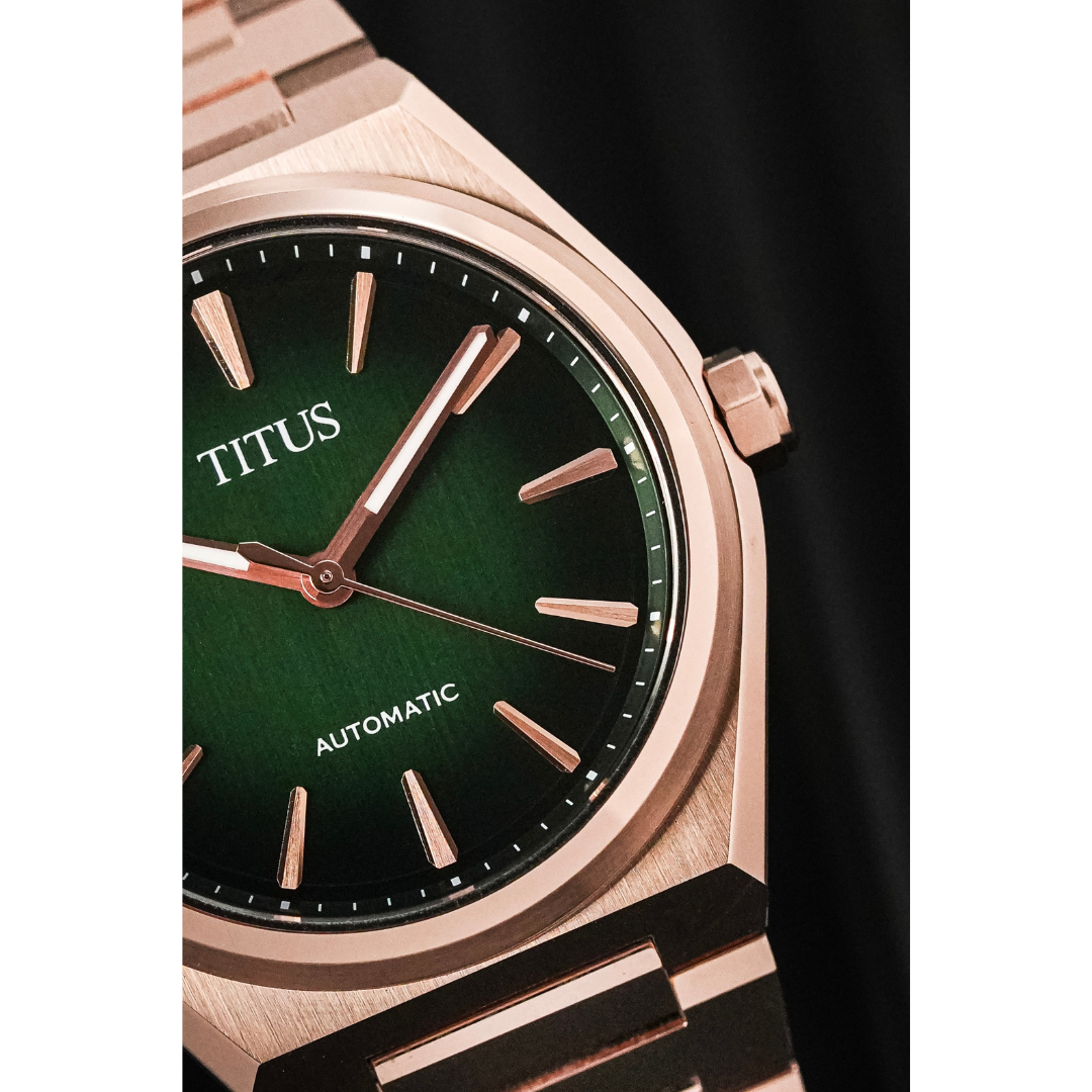 Vinyl 3 Hands Mechanical Stainless Steel Men Watch W06-03402-004