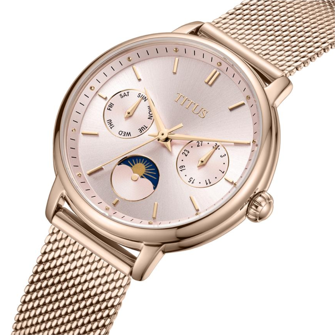 Fashionista Multi-Function Day & Night Quartz Stainless Steel Women Watch W06-03404-009