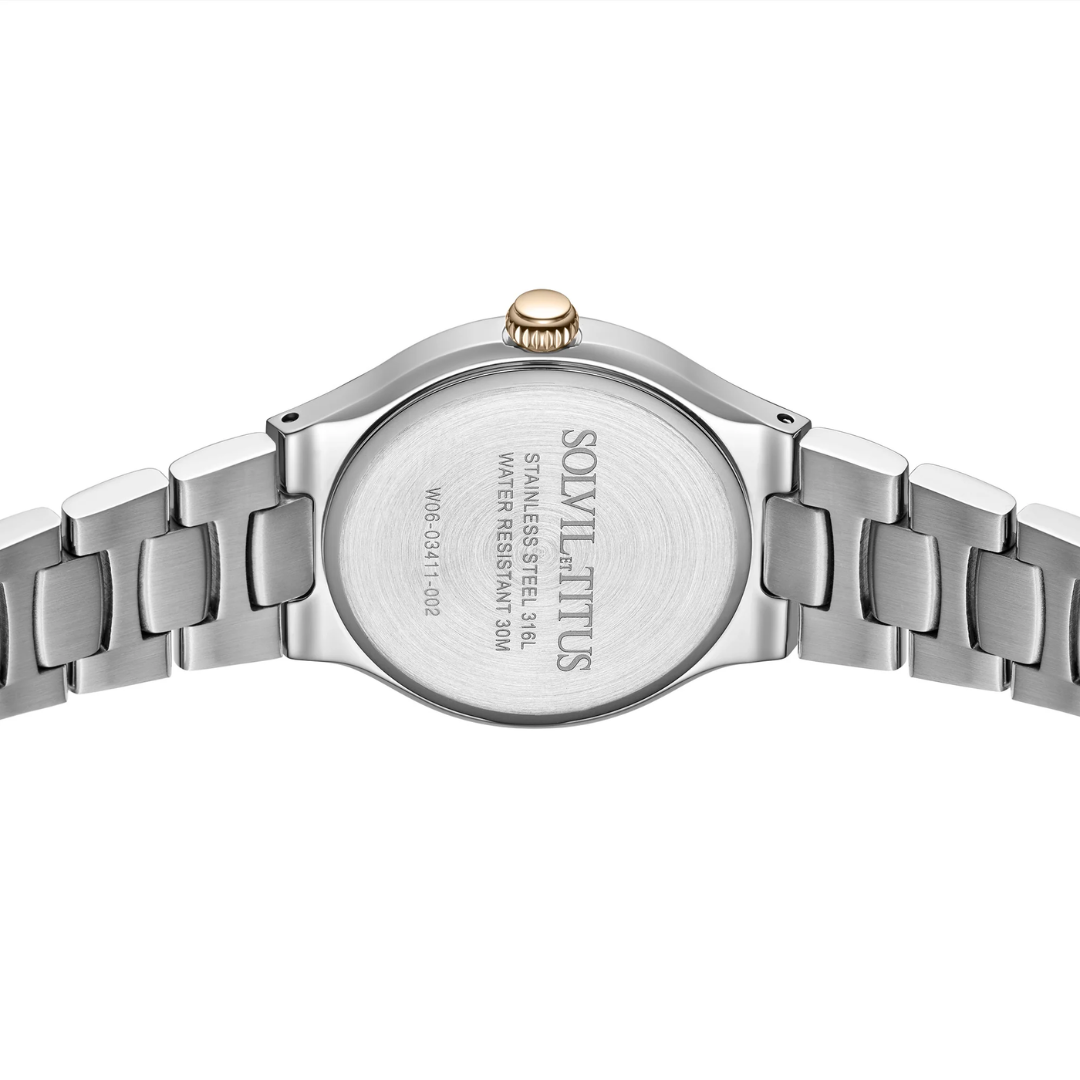 Fair Lady 3 Hands Quartz Stainless Steel Women Watch W06-03411-002