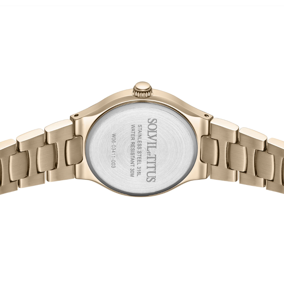 Fair Lady 3 Hands Quartz Stainless Steel Women Watch W06-03411-003